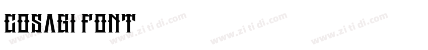 cosagi font字体转换